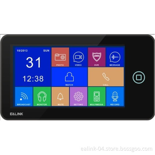 7" Color Video Door Phone with Capacity Touch Screen